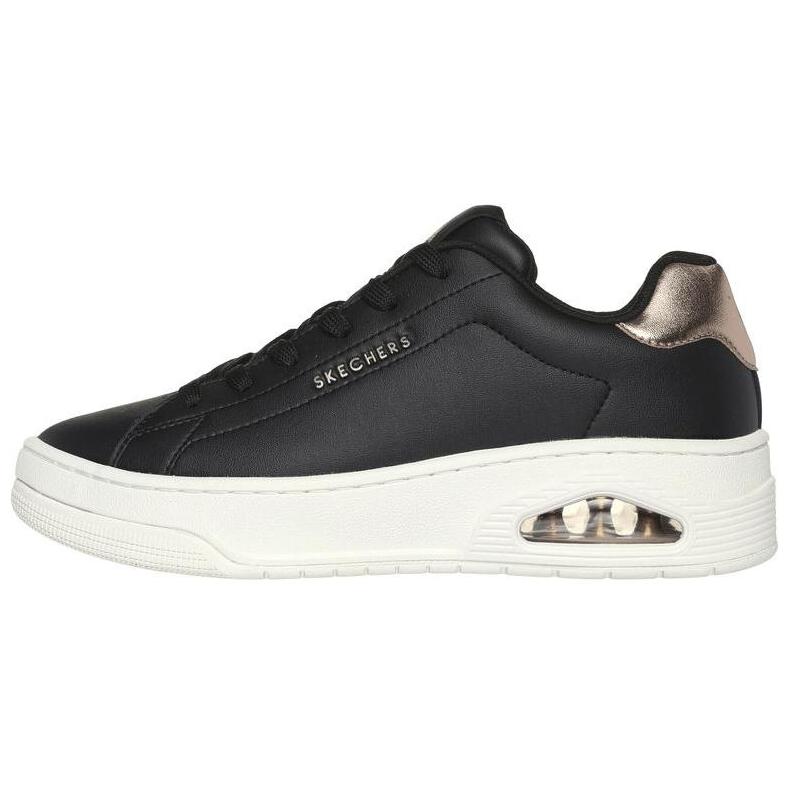 Skechers Court   Courted Anti Slip Wear Resistant Low Top Casual Shoes Women's Black