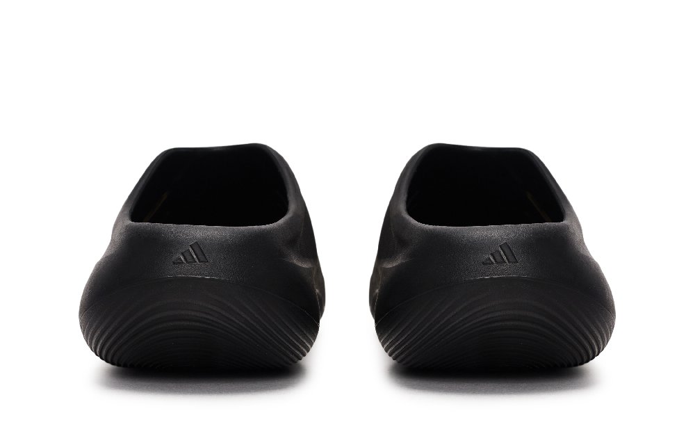 Adidas Originals AdiFOM IIInfinity Mules Quiet Abrasion Resistant Closed Toe Slippers Unisex Black Silver