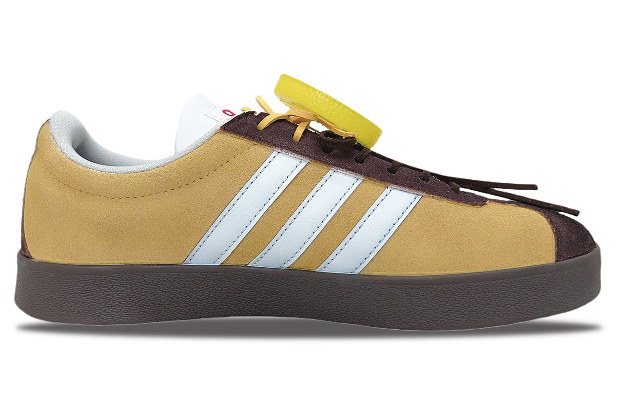 Adidas VL COURT 2.0 Abrasion Resistant Low top Skateboard Shoes Unisex Yellow Brown купить в интернет-магазине Yoocart с быстрой доставкой по России.