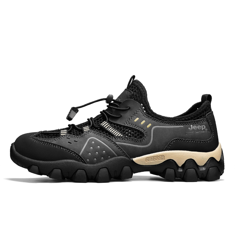 Jeep Anti-Slip Wear-Resistant Low-Top Trekking Shoes Men's