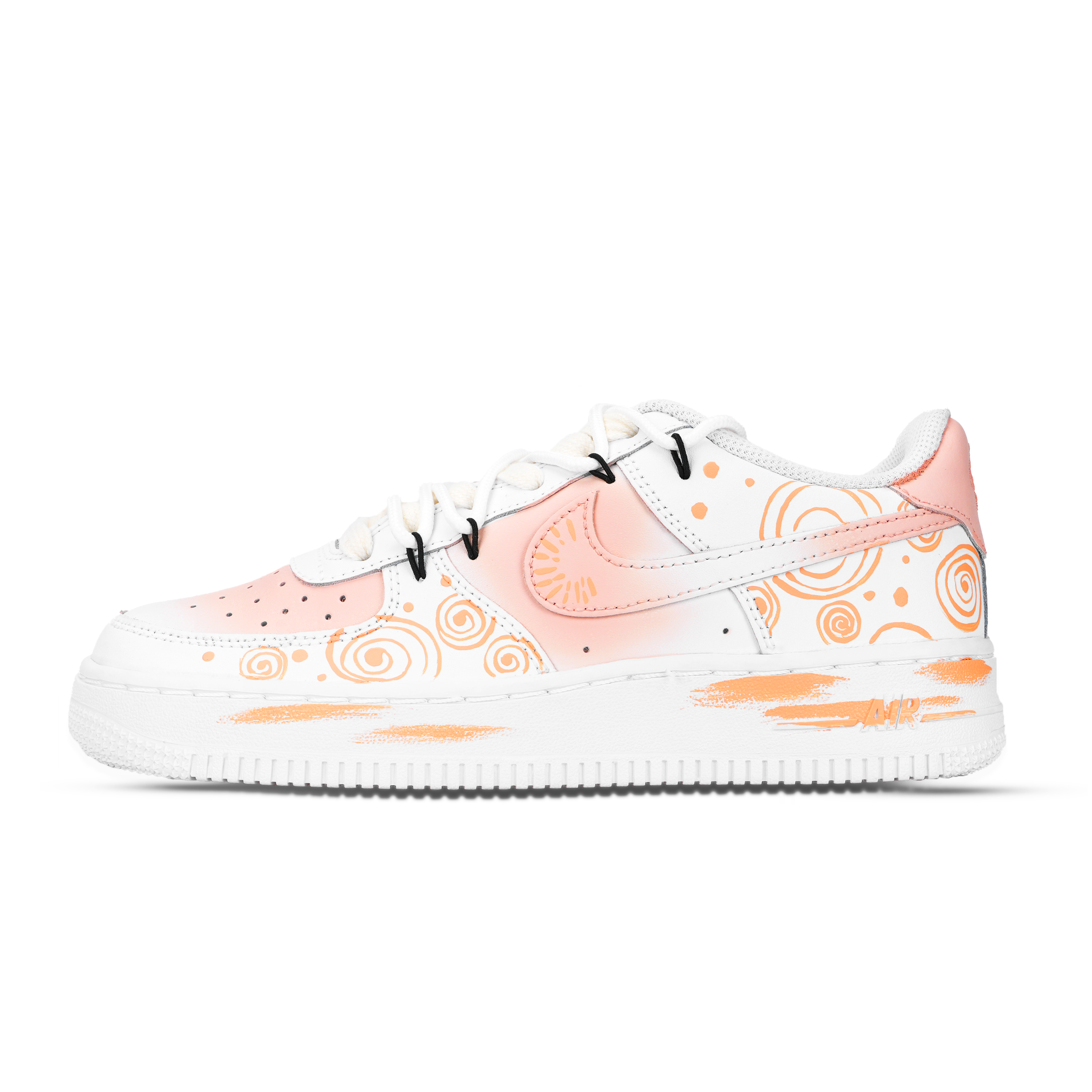 Nike Air Force 1 Cerulean Denim Thermal Abrasion Resistant Low top Skateboard Shoes Unisex White Orange