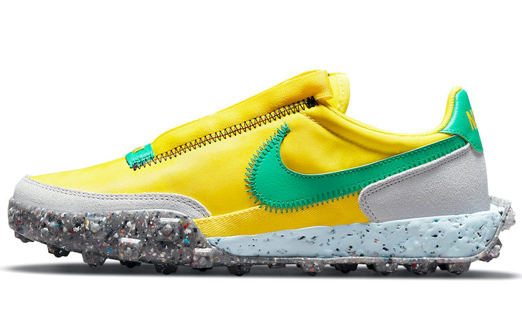 Nike Waffle Racer Crater Yellow Strike Roma Green Women's