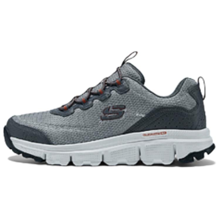 Skechers OUTDOOR MENS Anti-Slip Wear-Resistant Low-Top Trekking Shoes Men's Gray Orange