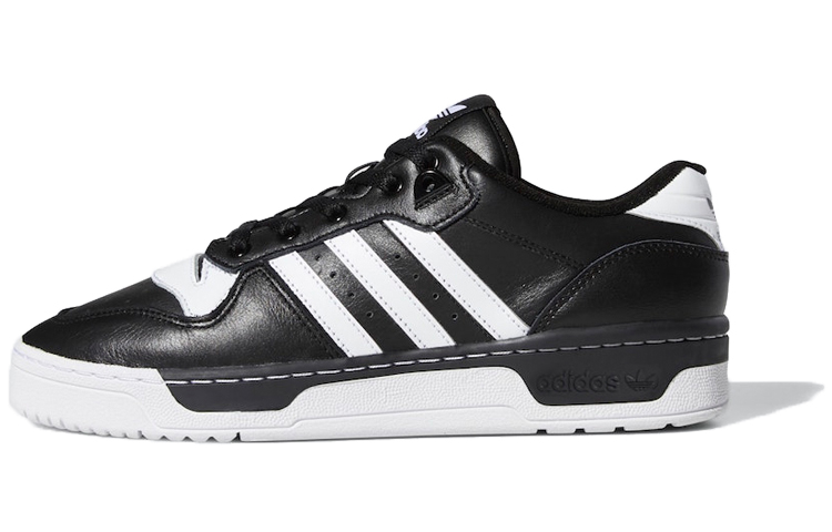 Adidas Originals Rivalry Low Core Black White Stripes