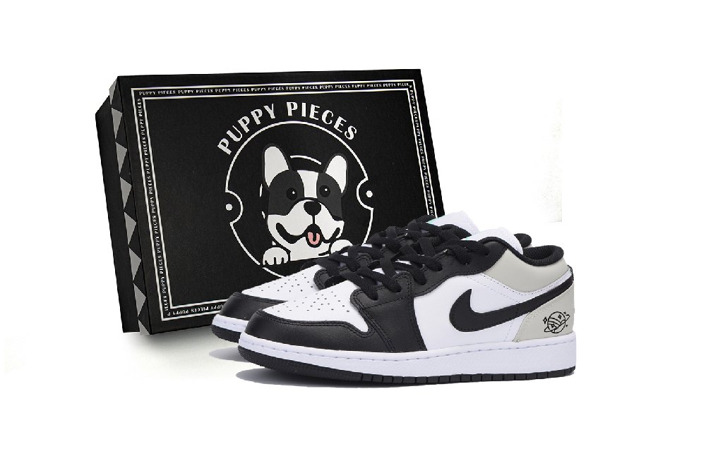 Jordan Air Jordan 1 Vintage Basketball Shoes Men's Low top Black/Gray