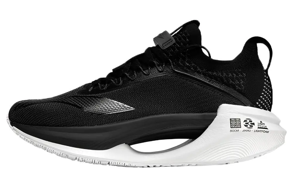 LiNing Jueying Essential BOOM Technology Anti Slip And Wear Resistant Breathable Low Top Running Shoes Men's Black
