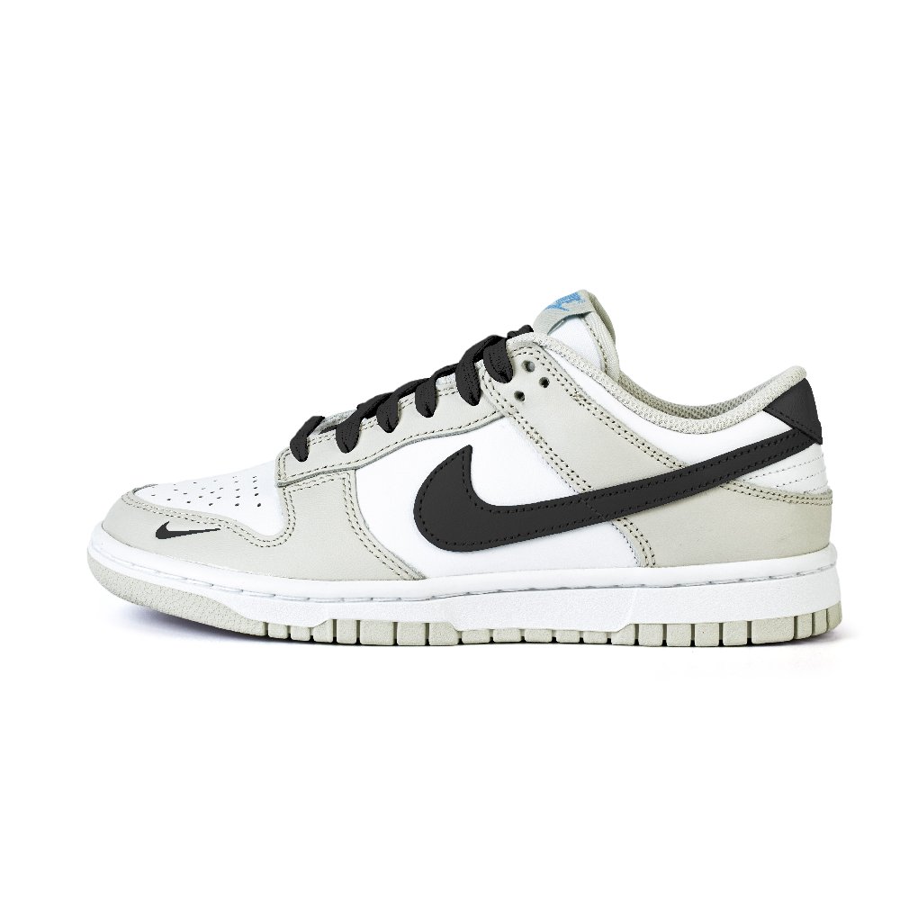 Nike Dunk Anti-Slip Wear-Resistant Low-Top Skateboard Shoes Women's Gray White