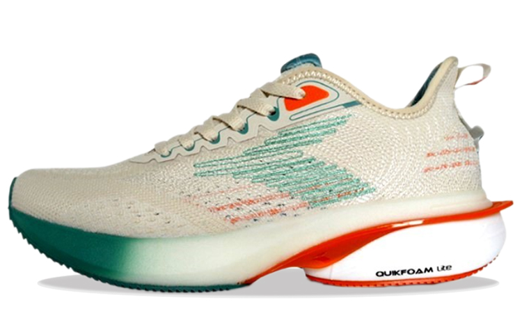 361° Cushioning Anti-Slip And Wear-Resistant Low-Top Casual Running Shoes Men's White Cyan