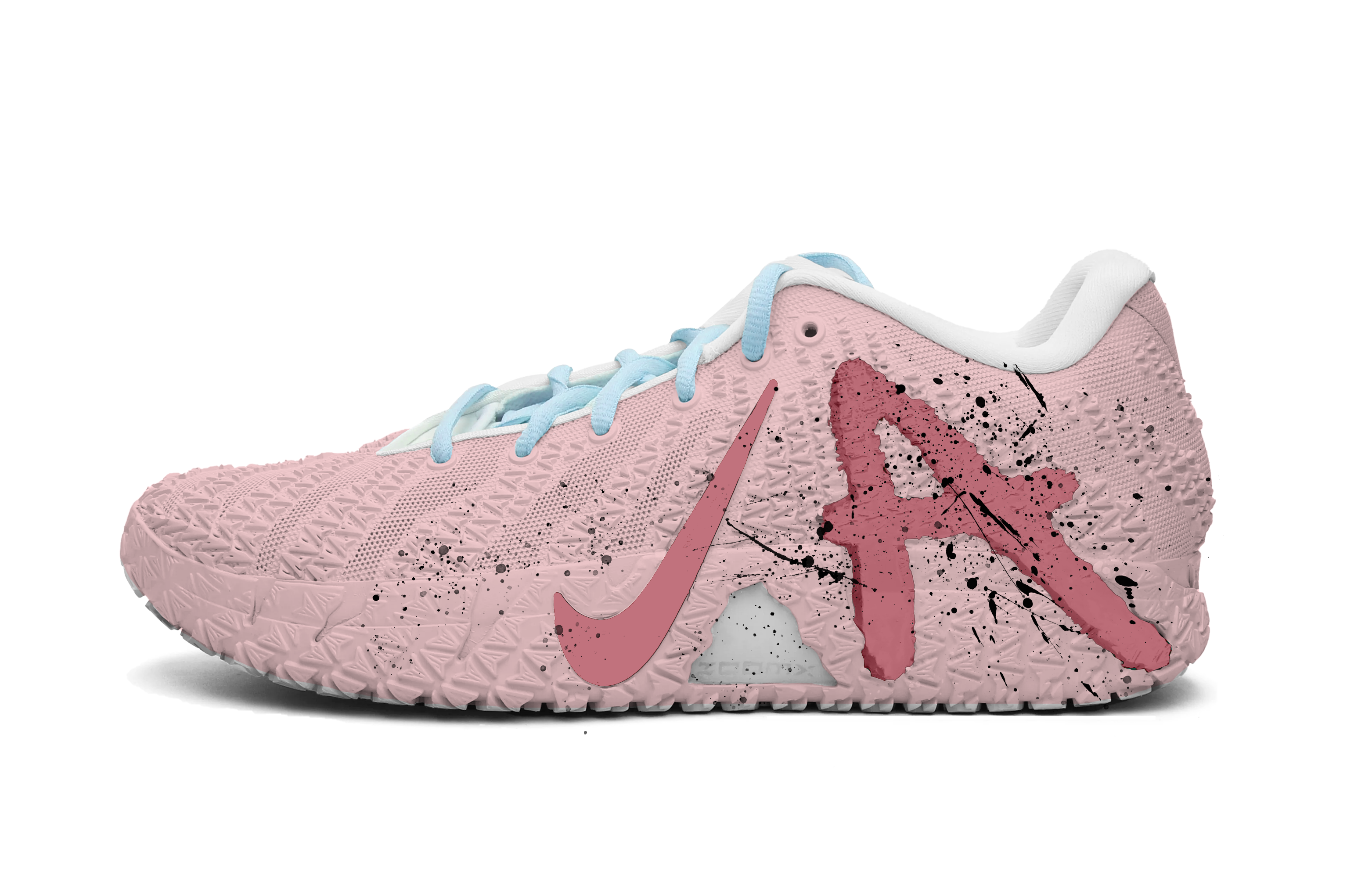Nike Ja Morant 3 Making An Immediate Appearance Abrasion Resistant Coverage Low top Basketball Shoes Men's Blue Pink