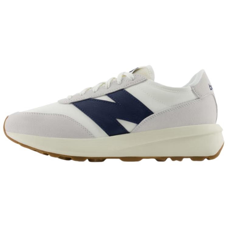 New Balance 370 Cushioning Anti-Slip And Wear-Resistant Low-Top Casual Shoes Unisex Ecru