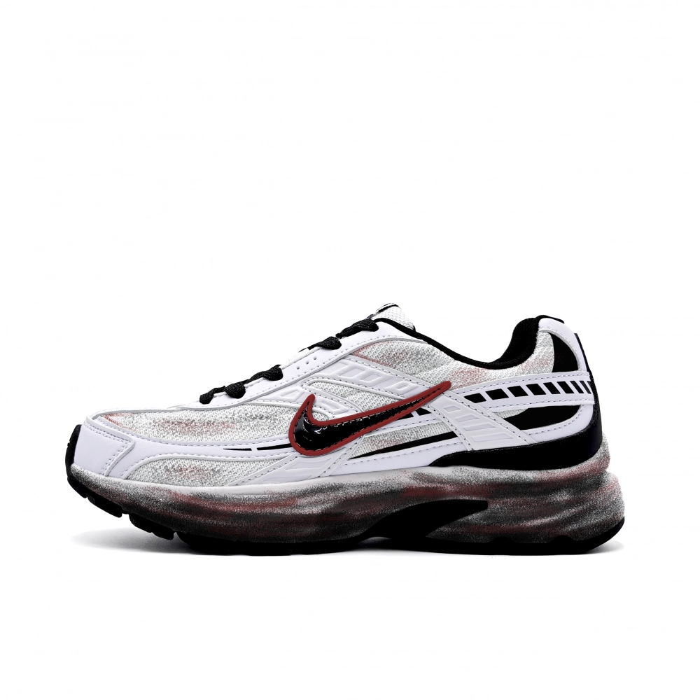 Nike Initiator Cushioning, Wear Resistant Low top Casual City Commute Running Shoes Unisex White Red