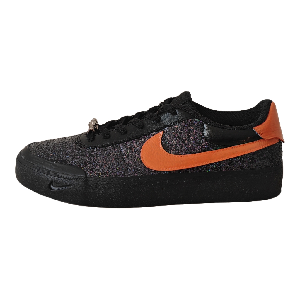 Nike Court Shot Baby's Breath Low top Skateboard Shoes Men's Black Orange