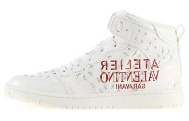 Valentino Mid top Stylish Skateboarding Shoes Women's White