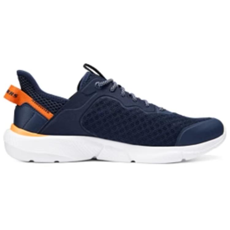 Skechers Cushioning Abrasion Resistant Breathable Low Top Casual Running Shoes Men's Blue купить в интернет-магазине Yoocart с быстрой доставкой по России.