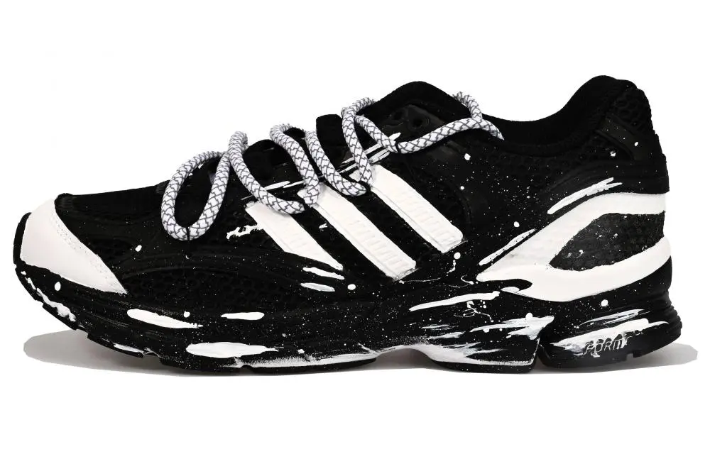 Adidas SPIRITAIN 2.0 Breathable Low top Casual City Commute Running Shoes Unisex Black White