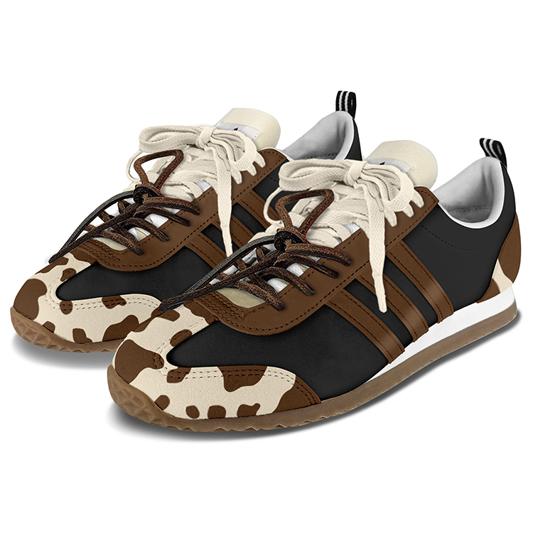 Adidas Neo VS JOG 2.0 Anti-Slip Wear-Resistant Low-Top Casual Shoes Unisex Brown Black