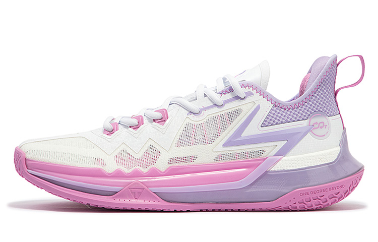361° BIG3 Future Basketball Shoes Men's Low Top 361 Degrees White/Digital Lavender