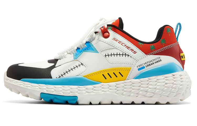 One Piece x Skechers Monster Mid Top Casual Shoes Women's Black White Red Multicolor