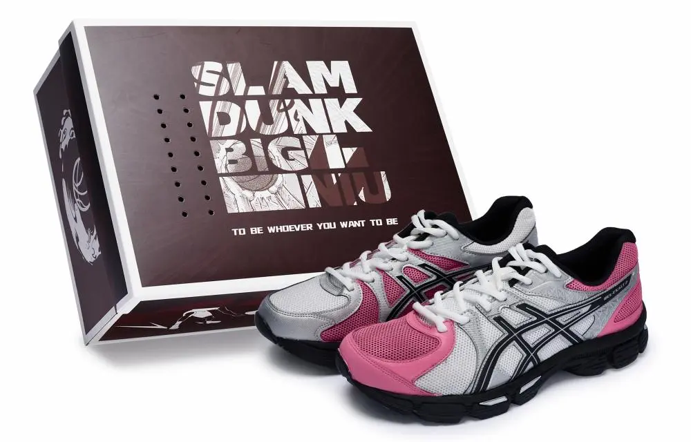 Asics Gel Exalt 2 Anti Slip Wear Resistant Low Top Running Shoes Men's Pink Silver Black