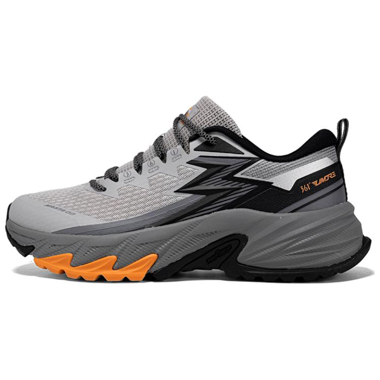 361° Outdoor Shoes Men Low-Top Recycling Gray/Obsidian Black