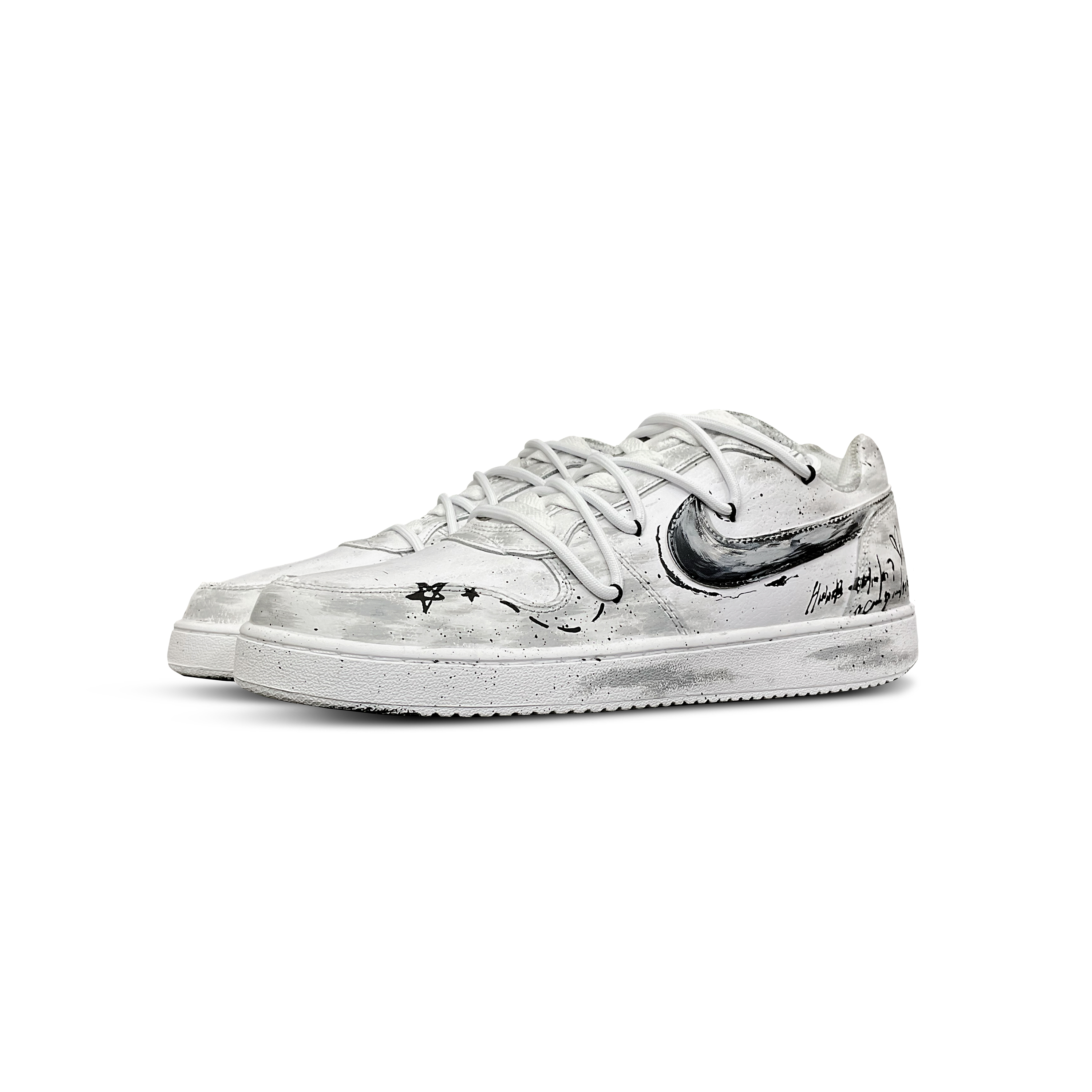 Nike EBERNON Tower Rabbit Coexistence Cushioning, Wear Resistant Low Top Skateboard Shoes Men's Gray White купить в интернет-магазине Yoocart с быстрой доставкой по России.