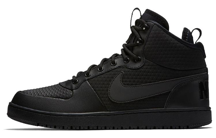 Nike Court Borough Mid Winter Triple Black купить в интернет-магазине Yoocart с быстрой доставкой по России.