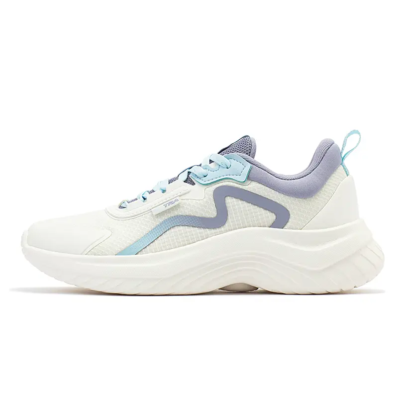 361° Breathable And Lightweight Low Top Carbon Plate Running Shoes Women's White Purple