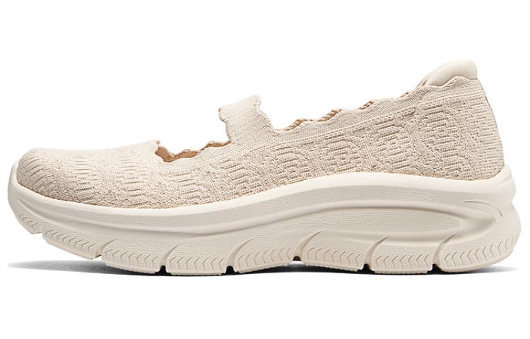 Skechers Cushioning Wear-Resistant Low-Top Casual Shoes Women's Beige