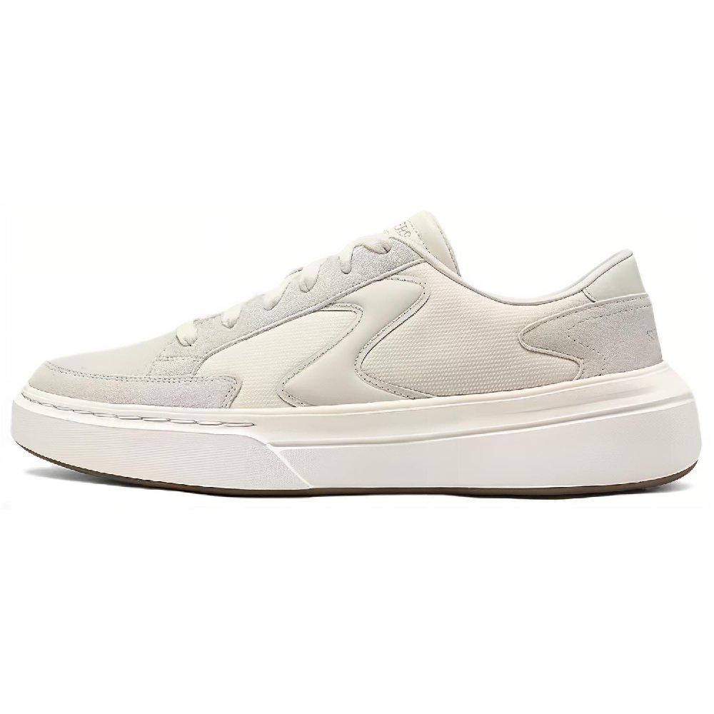 Skechers Court Classics Anti-Slip Wear-Resistant Breathable Support Low-Top Skateboard Shoes Men's Beige
