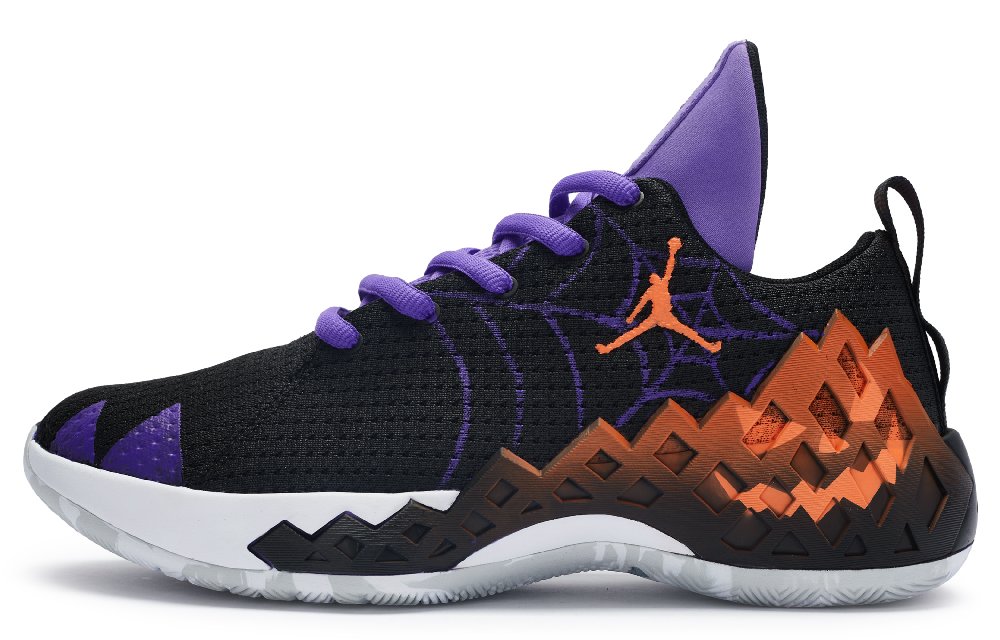 JORDAN Jumpman Diamond Basketball Shoes Men Low Top Orange