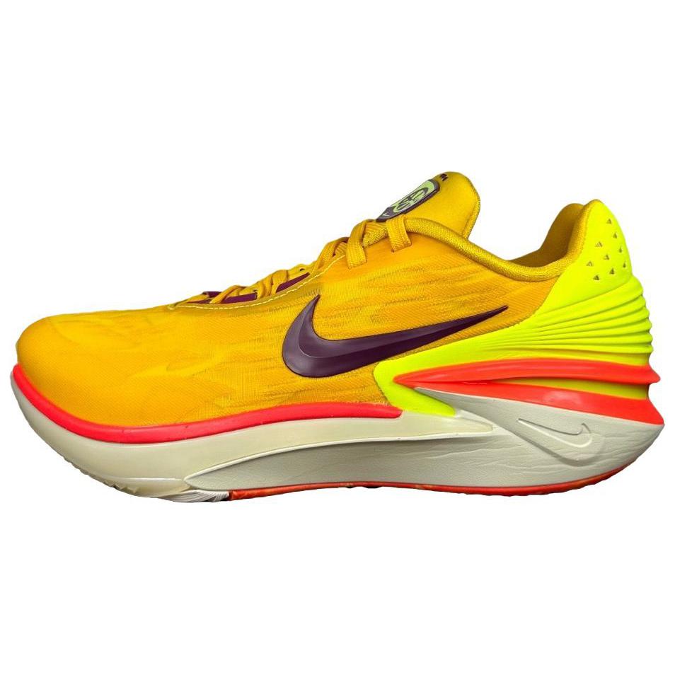 Nike Air Zoom G.T. Cut 2 Anti-Slip Wear-Resistant Low-Top Basketball Shoes Men's Yellow