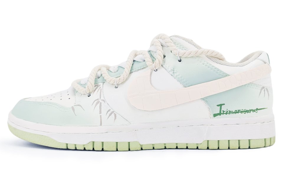 Nike Dunk Bamboo Weave Light Step Anti Slip Wear Resistant Low Top Skateboard Shoes Men's Light Green