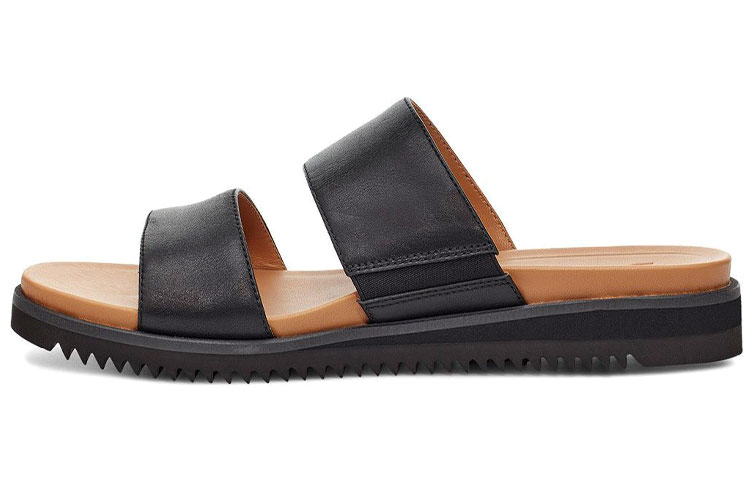 UGG Zyle Slide Soft Sole Cozy Flat Heel Black Sandals Women's