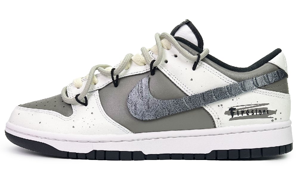 Nike Dunk Mocha Wilderness Low-Top Skateboard Shoes GS Gray White