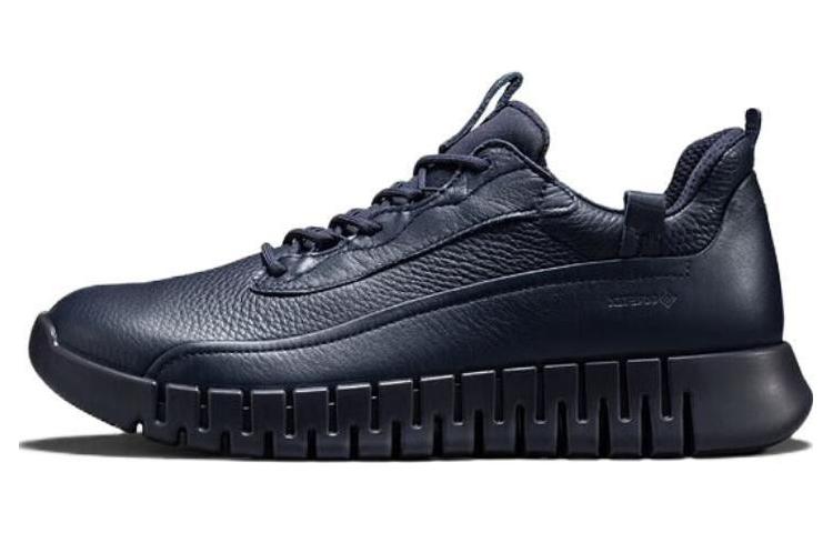 Ecco Low Top Casual Shoes Men's Midnight Blue