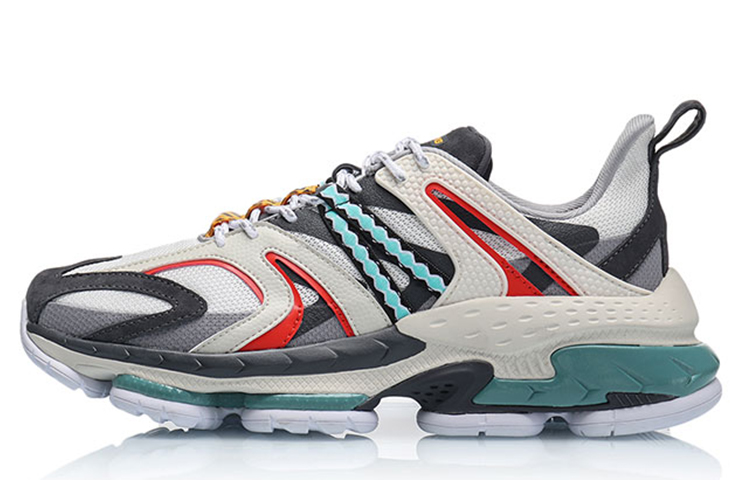LiNing CF COUNTERFLOW Source Adam Non-slip Lightweight Low-Top Sports Casual Shoes Men's Gray Blue