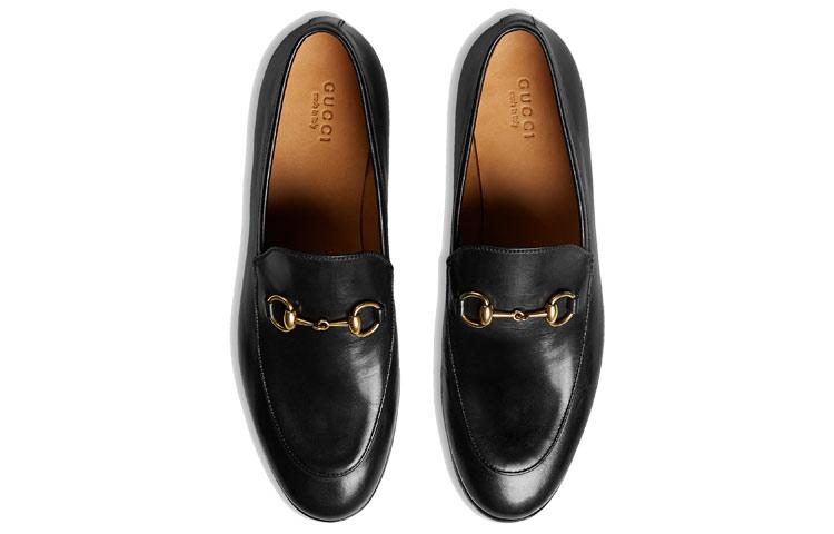 GUCCI Jordaan Loafer Black Leather купить в интернет-магазине Yoocart с быстрой доставкой по России.