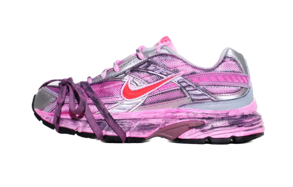 Nike Initiator Cushioned Anti-Slip Wear-Resistant Breathable Lightweight Low-Top Casual Shoes Women's Barbie Pink