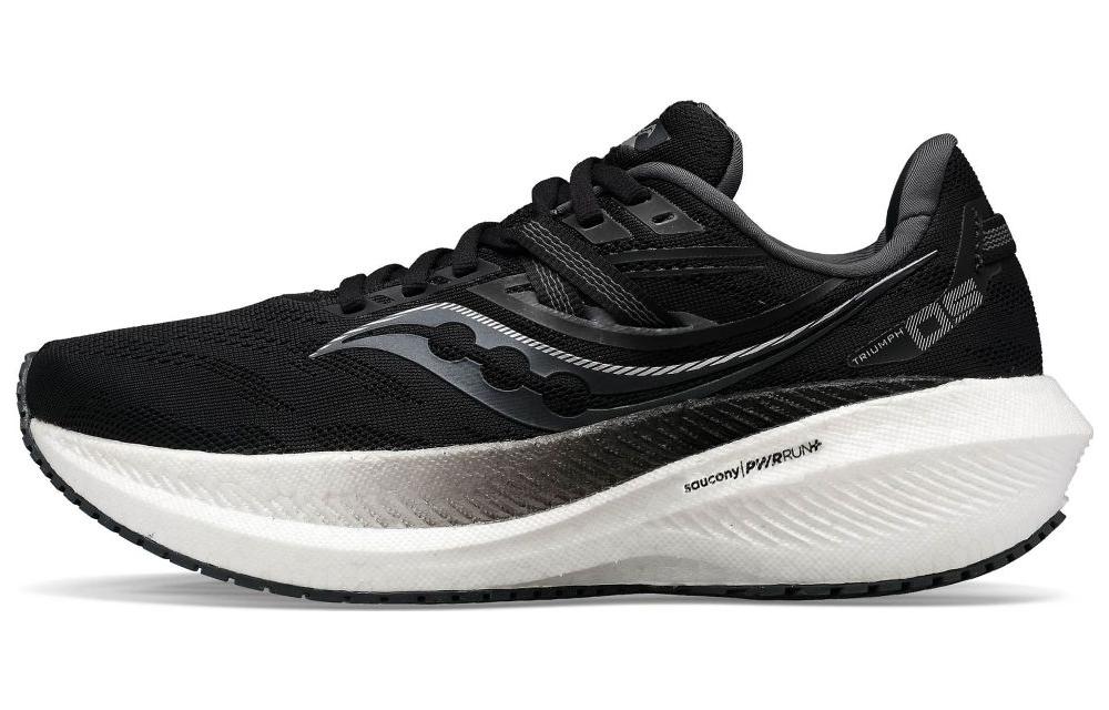 Saucony Triumph 20 Durable Breathable Low-Top Training Running Shoes Women's Black