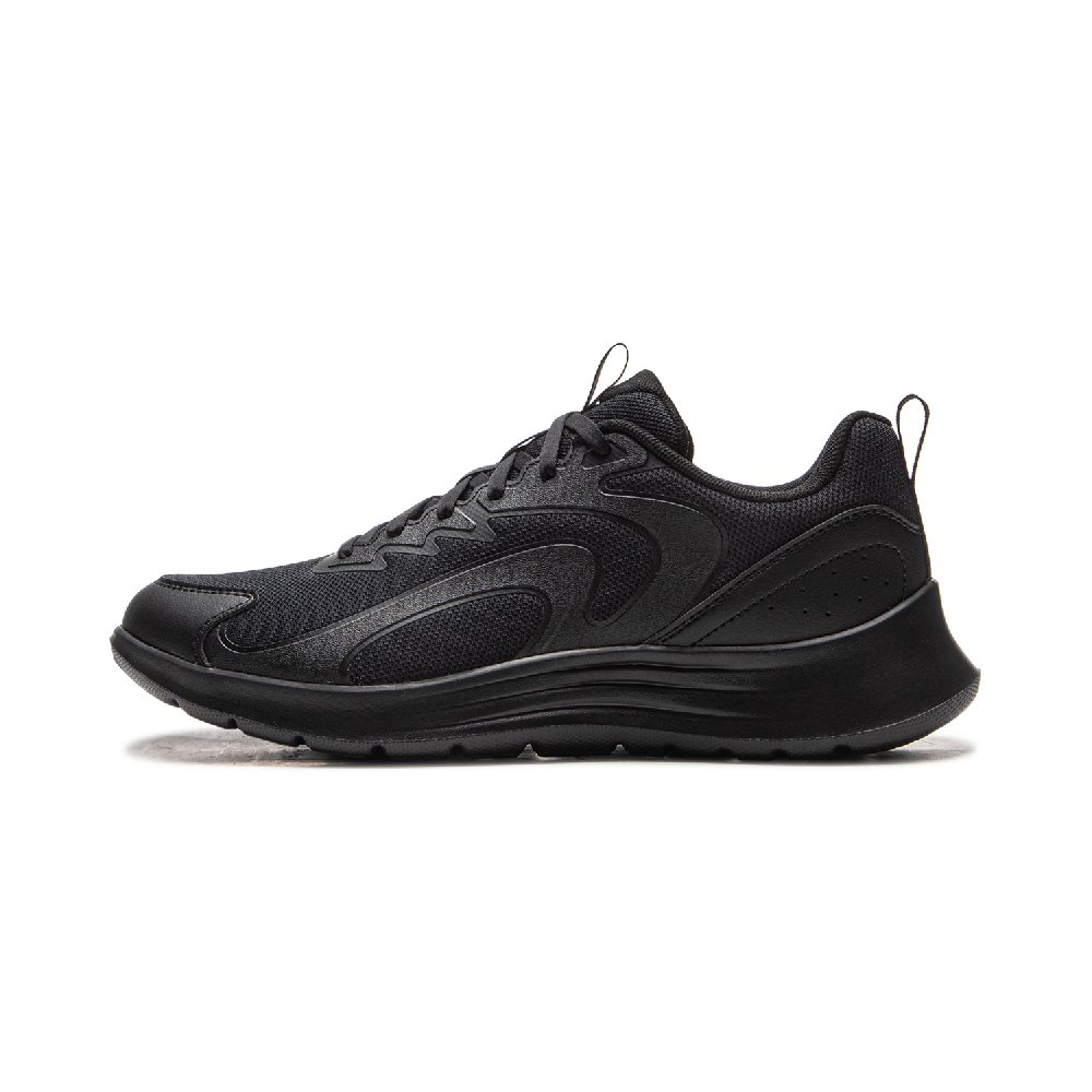 LiNing Light Feather FW Shock Absorbers Slip Resistant Abrasion Resistant Breathable Low Top Running Shoes Men's Black