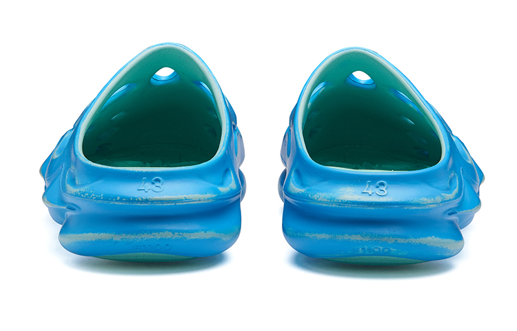 EQLZ EQUALIZER 1100 Quiet Abrasion-Resistant Slide Slippers Unisex Blue Glass