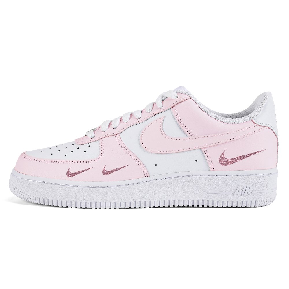 Nike Air Force 1 Air Force 1 Low-Top Skateboard Shoes Women's White Pink