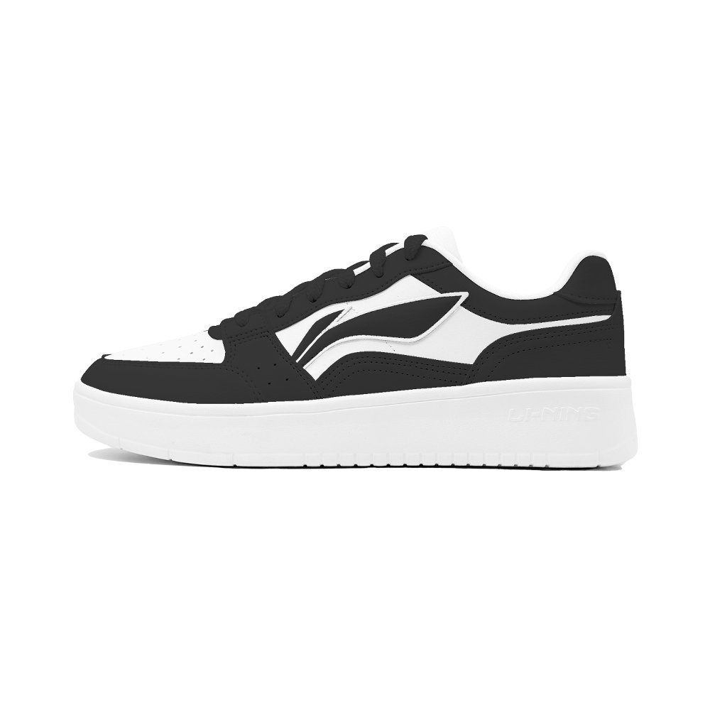 LiNing Acer Truncatum Slip Resistant Cushioning Abrasion Resistant Low Top Skateboard Shoes Men's Black