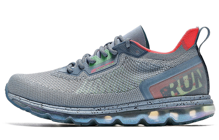 361° Breathable Low Top Running Shoes Women's Blue Gray Full Length Air Cushion, Comfortable