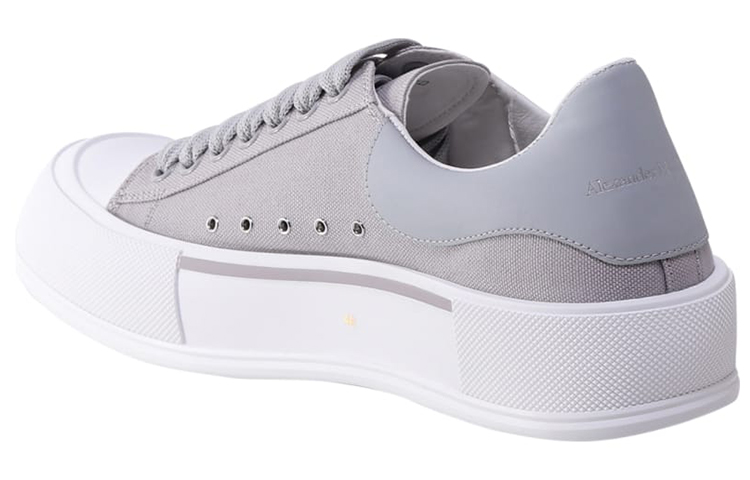 Alexander McQueen Deck Skate Plimsoll Lace Up 'Lilac Grey'