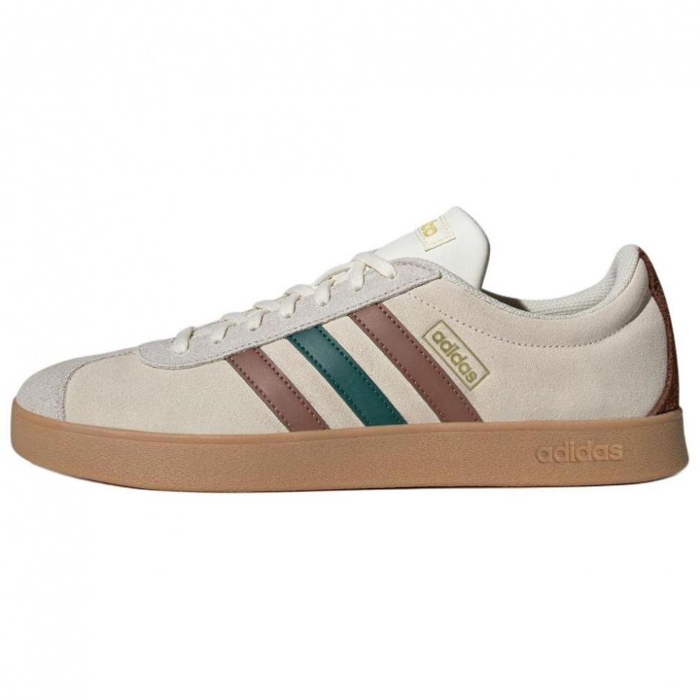 Adidas VL COURT 2.0 Anti Slip Wear Resistant Low Top Skateboard Shoes Unisex Light Brown