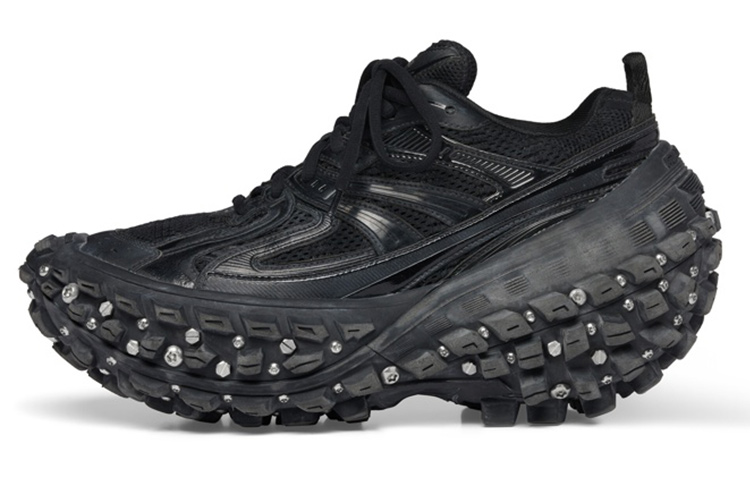 Balenciaga Bouncer Defender Screw Sneakers 'Worn Out Black'