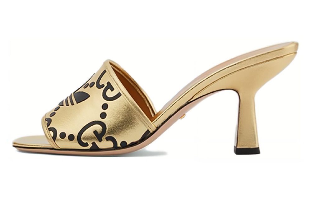 Adidas Originals x GUCCI Slide Slippers Women's Gold