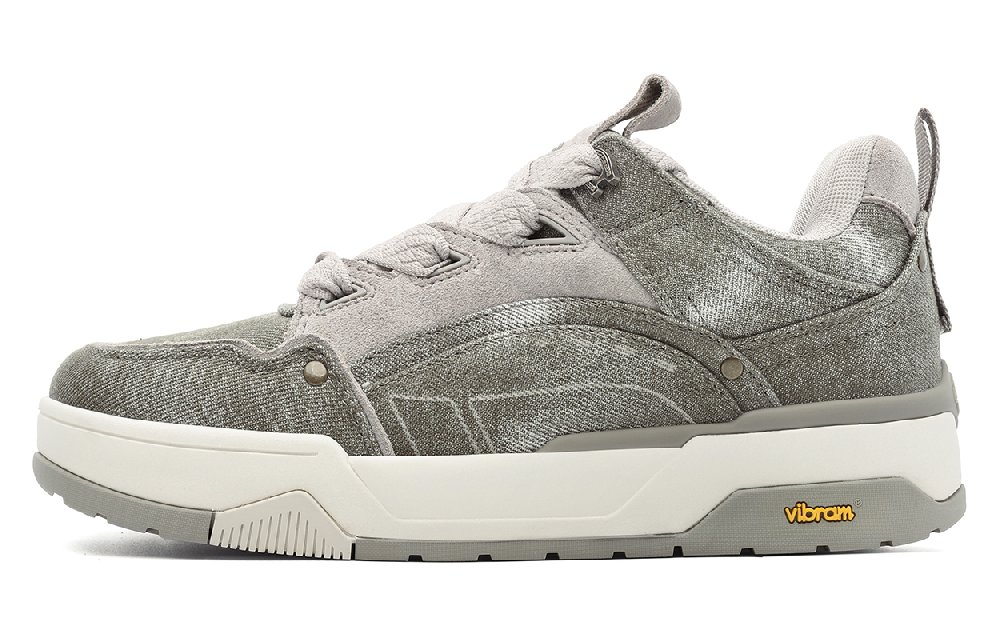 Dickies Slip-Resistant Coverage Low-Top Skateboard Shoes Men's Gray Green