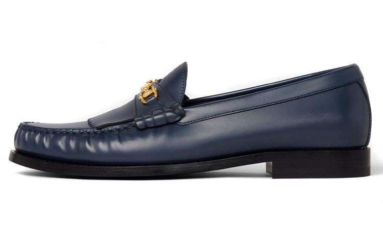 CELINE Loafers Women's Low Top Blue
